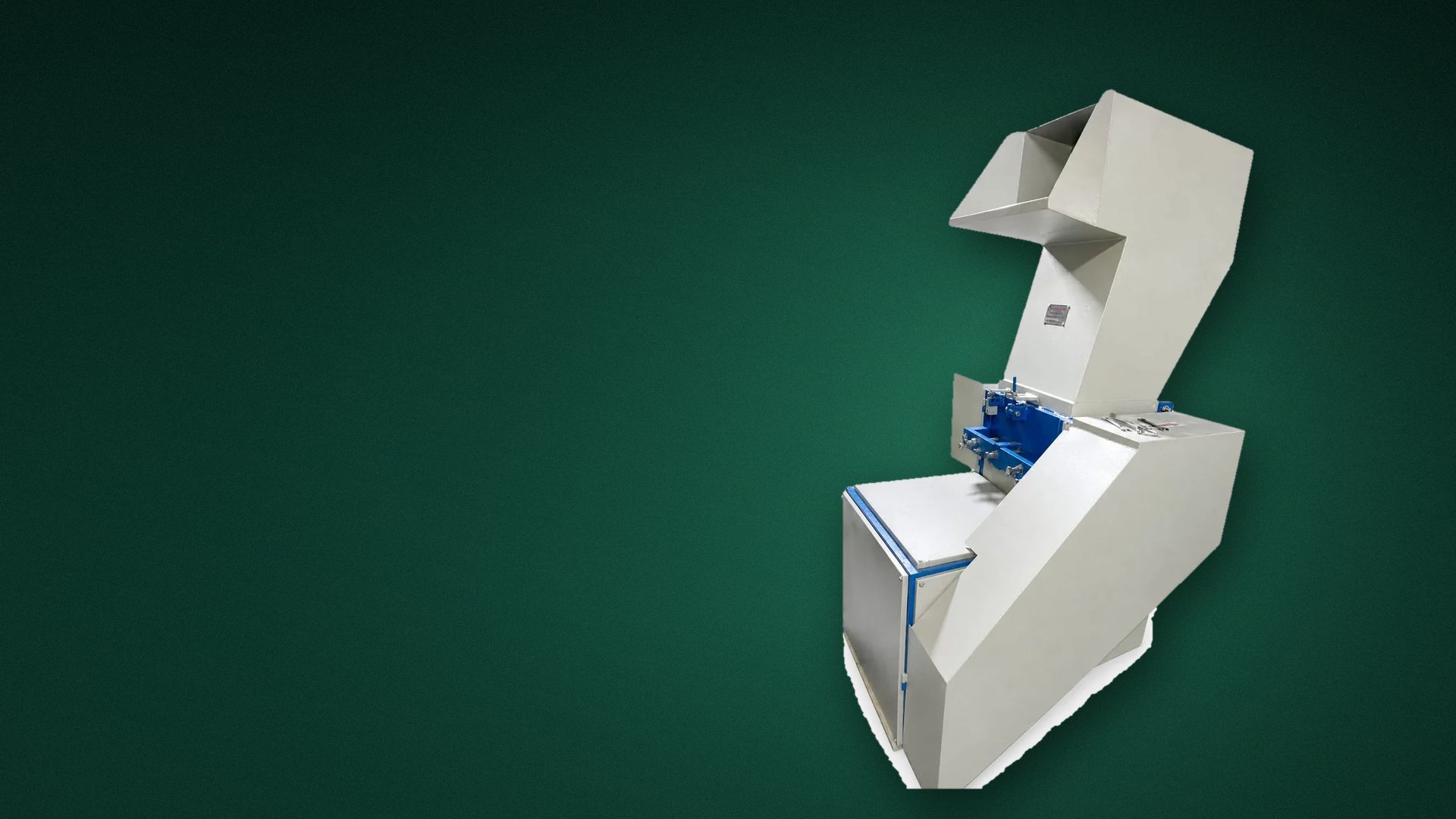 Heavy-duty plastic scrap grinder manufactured by Perfect Enterprises